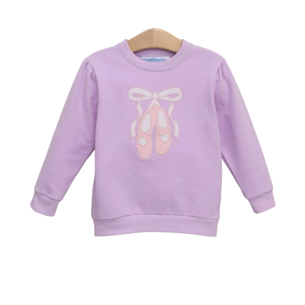 French Terry Pullover- Ballet Shoes