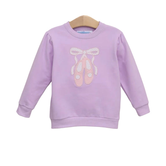 French Terry Pullover- Ballet Shoes