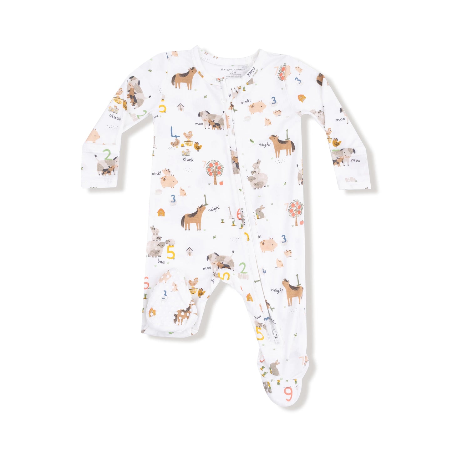 Farm Sounds - 2 Way Zipper Footie