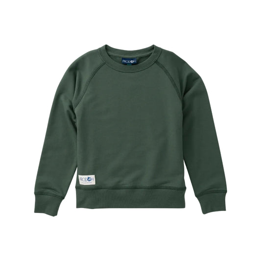 Kids' Classic Crew Control Sweatshirt in Camping Green