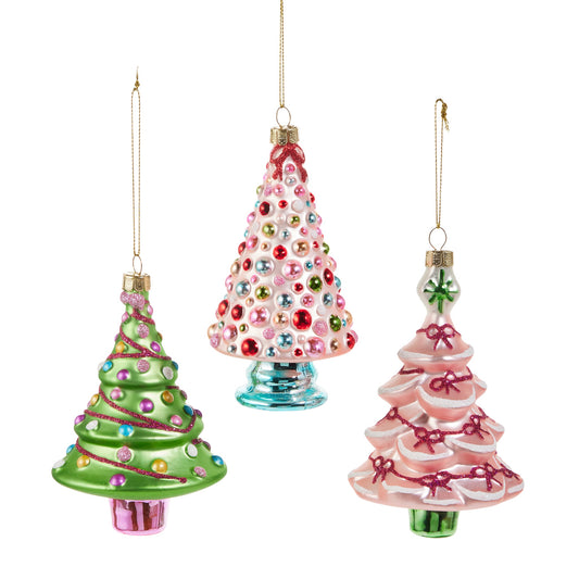 5" Blushing Tree Ornaments Assortment