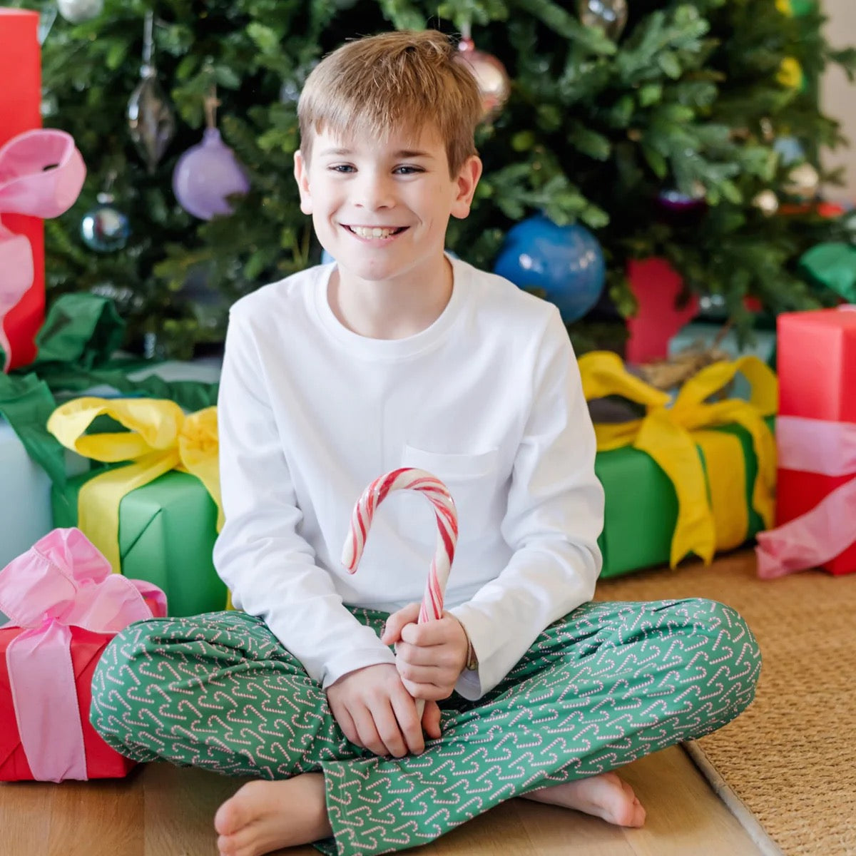 Beckett Boys' Hangout Pant-Candy Cane Lane