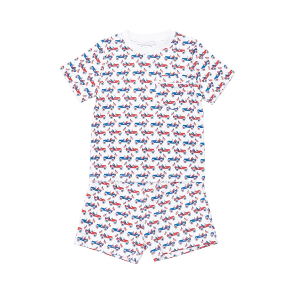 Charles Boys' Short Set- Patriotic Jeeps