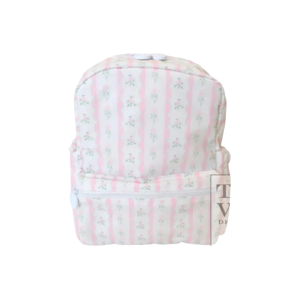 Mini Backer- Ribbon Floral Pink
