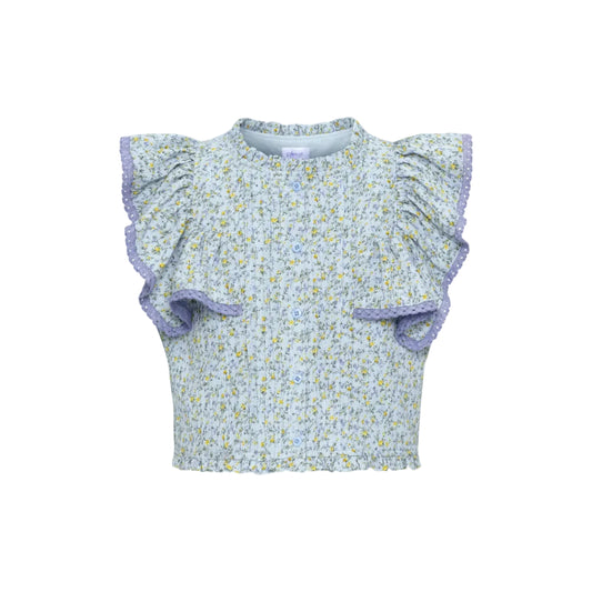 Posie Top Blue Ditsy