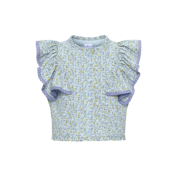 Posie Top Blue Ditsy