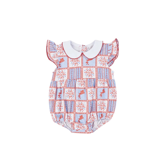 Patriotic Patchwork Penelope Prep Bubble