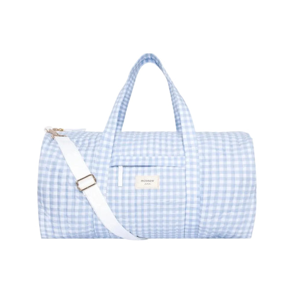 Oasis Blue Gingham Weekender Bag
