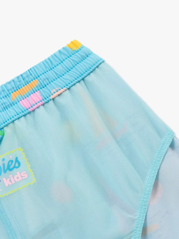 The Lil Come Sail Aways- Swim Trunk- Light Blue
