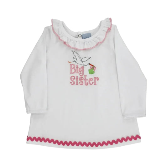 White Knit- Big Sister T-Shirt