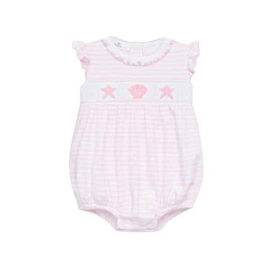 Coastal Treasures Smocked Bubble- Pink
