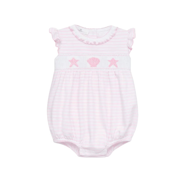 Coastal Treasures Smocked Bubble- Pink