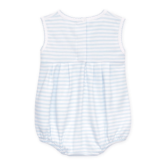 Coastal Treasures Smocked Bubble, Light Blue