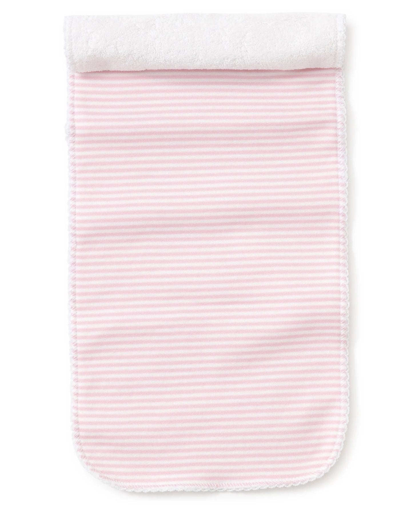 Simple Stripes Pink Burp Cloth Pink