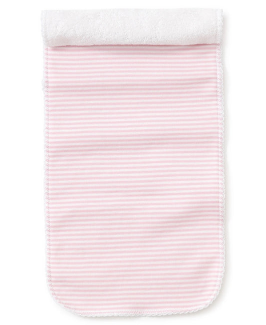 Simple Stripes Pink Burp Cloth Pink
