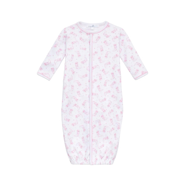 Darling Cowboy Boots Pink Print Ruffle Converter