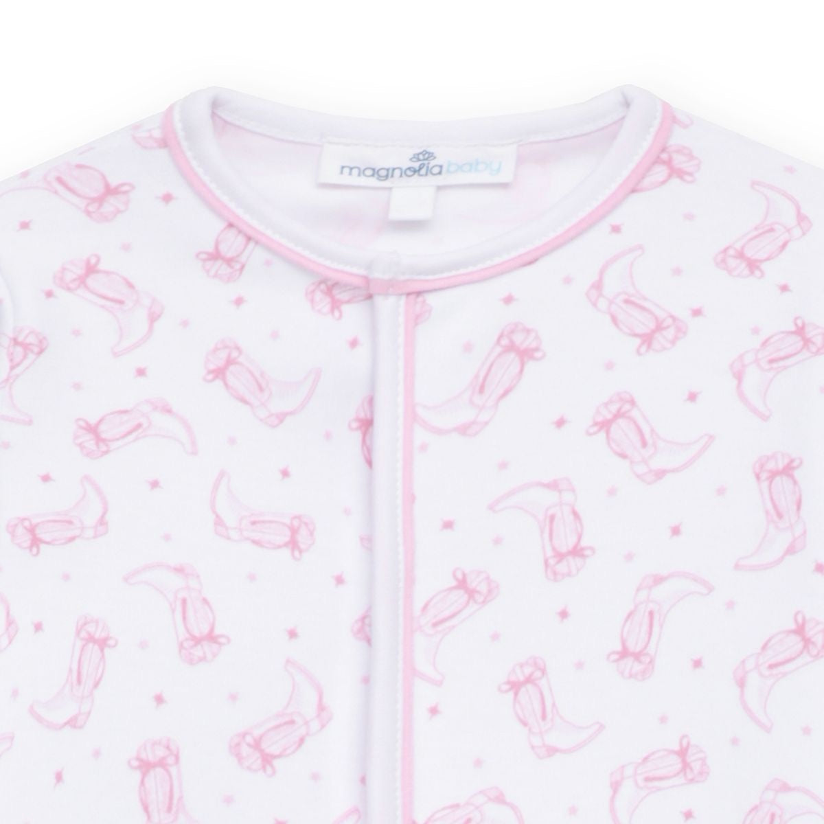 Darling Cowboy Boots Pink Print Ruffle Converter