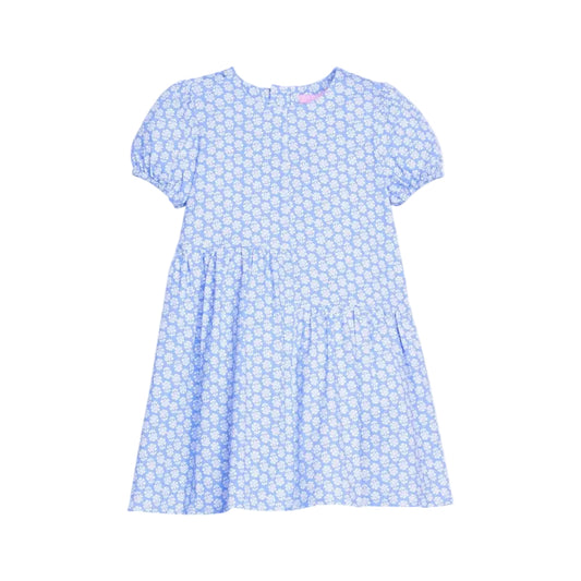 Phillipa Dress-Periwinkle Block Print