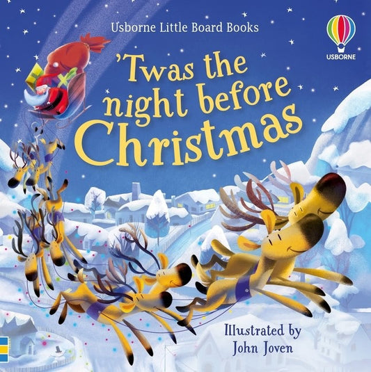 Twas' the Night Before Christmas board book: Usborne