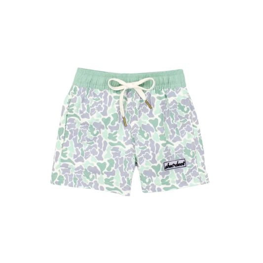 Boys Shordees Swim Trunk- Sage Camo