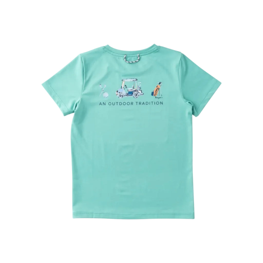 Kid's Performance Short Sleeve T-Shirt- Marine Green