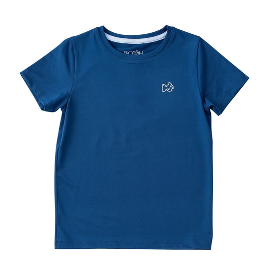 Kid's Performance Short Sleeve T-Shirt- Navy Peony