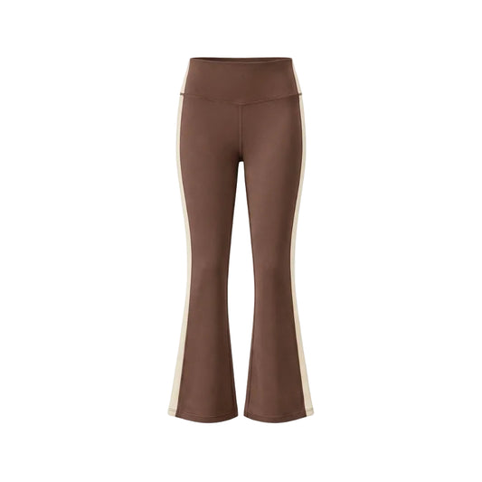 Lollie Flare Leggings Brown/Cream