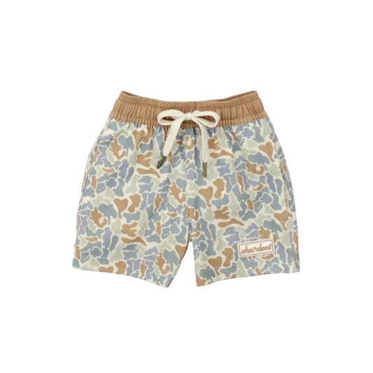 Boys Shordees Swim Trunk- Field Camo