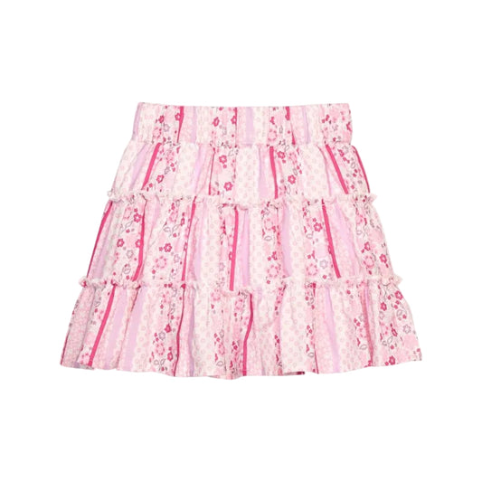 Natalie Skort- Sconset Floral Stripe