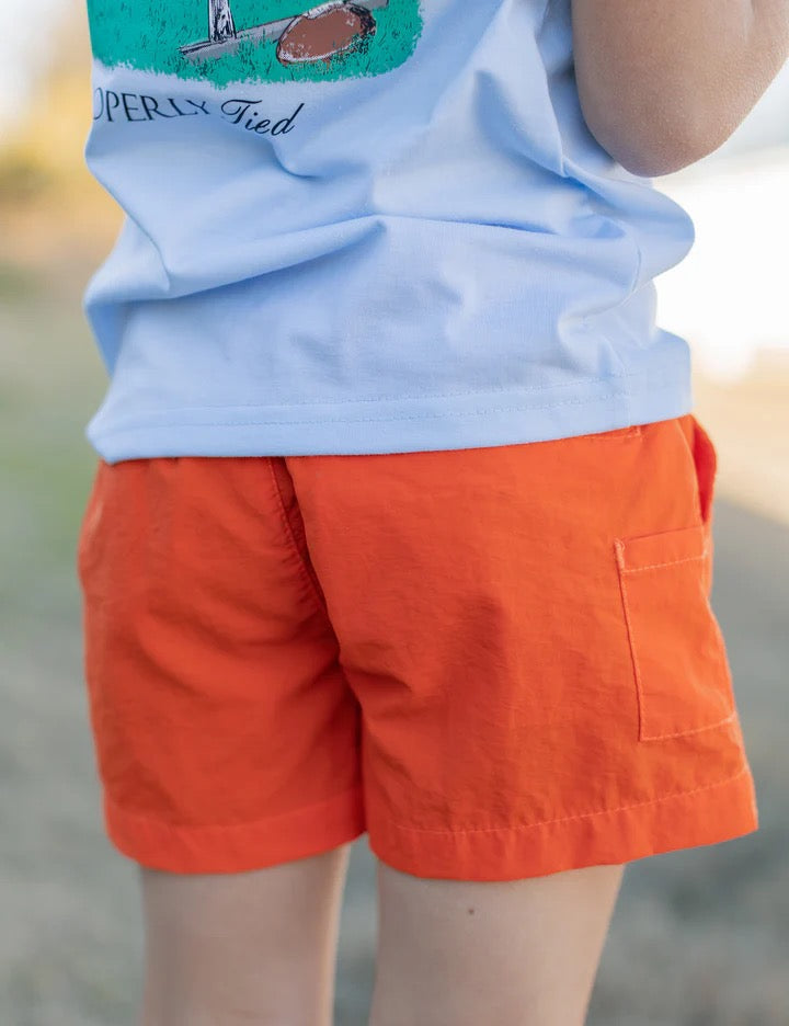Boys Mallard Short- Orange