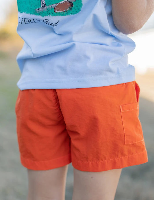Boys Mallard Short- Orange