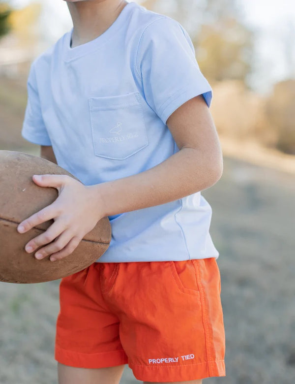 Boys Mallard Short- Orange