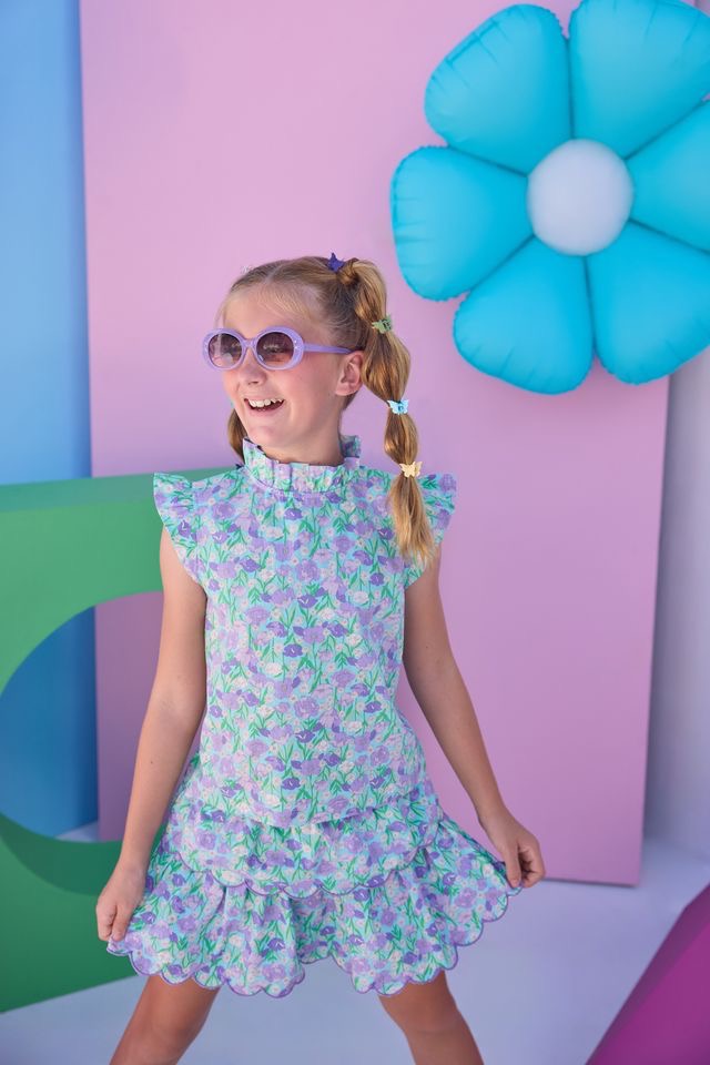 Angel Sleeve Tinsley Top- Tillies Tulips