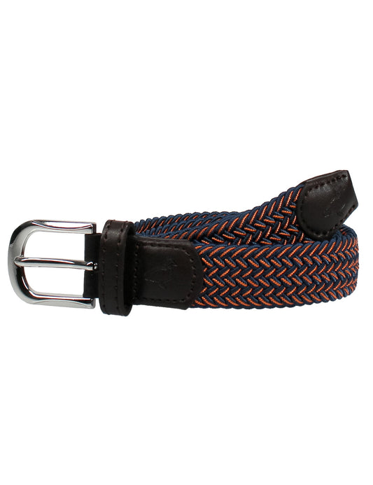 Boys Country Club Stretch Belt Blue and Orange