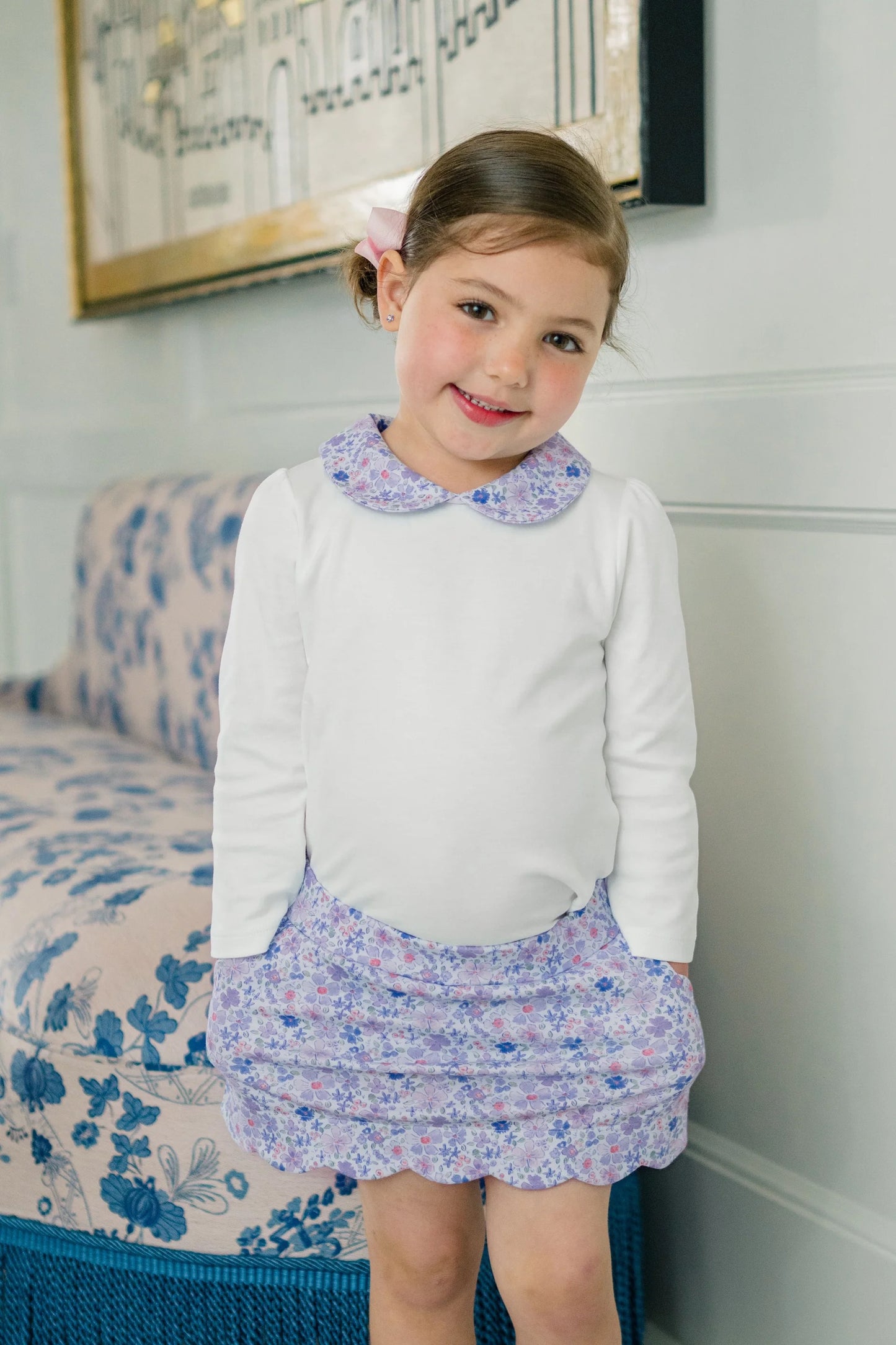 Iris Garden Collar Shirt