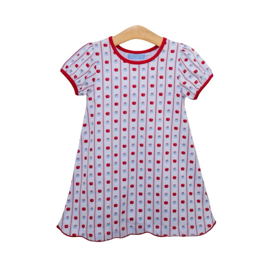 Apple Print Dress