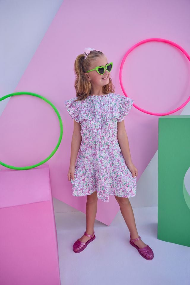 Rodeo Dress- Pink Bloomsbury Blossoms