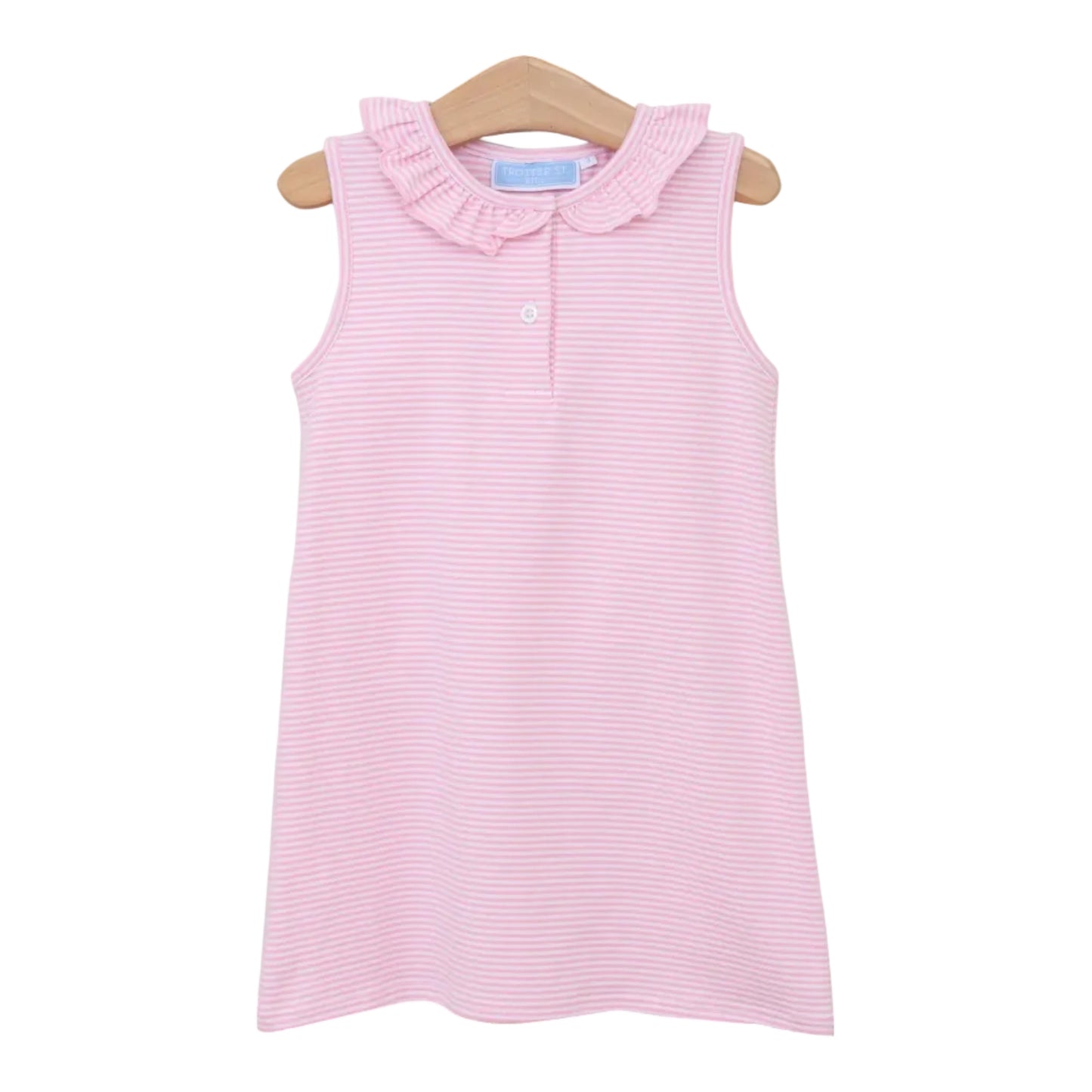Nora Dress- Light Pink Stripe