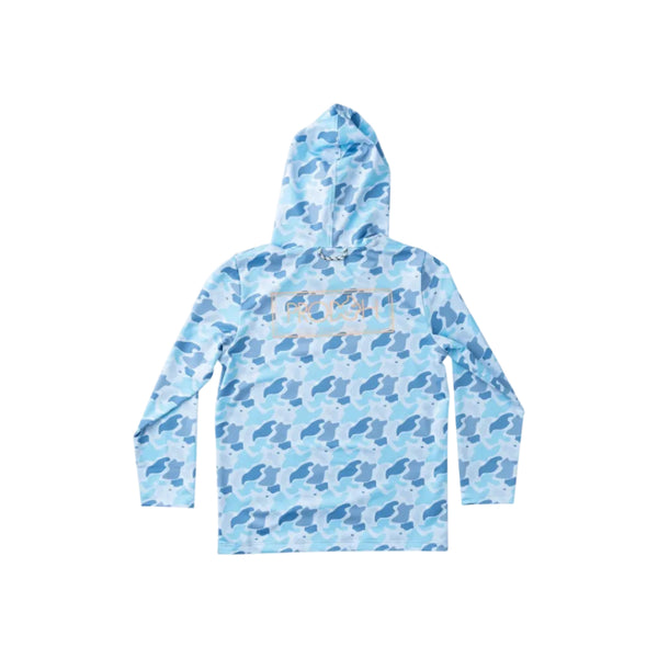 Kids' Pro Performance Hoodie T-Shirt, Windsurfer Camo