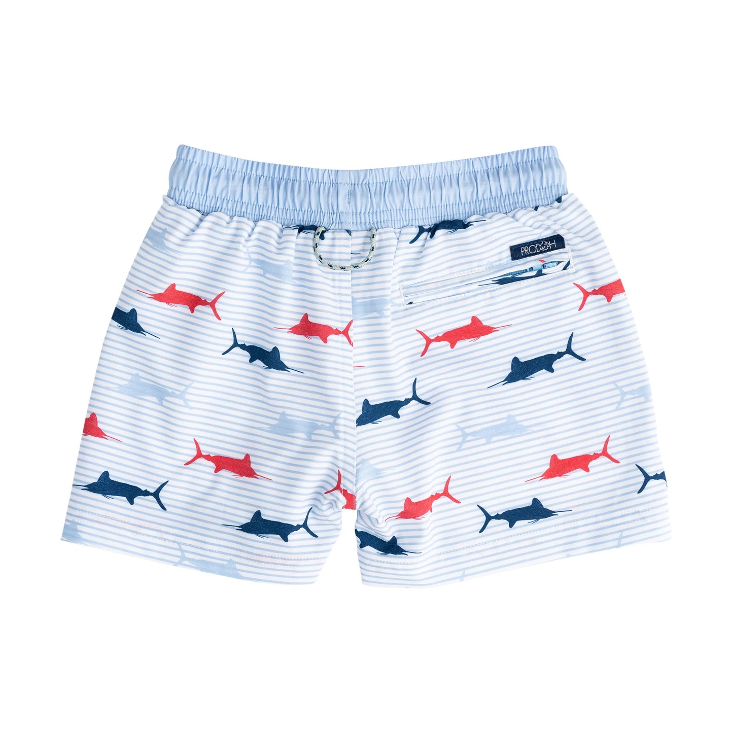 Boys' Boogie Board Swim Trunk-Windsurfer Fish Print