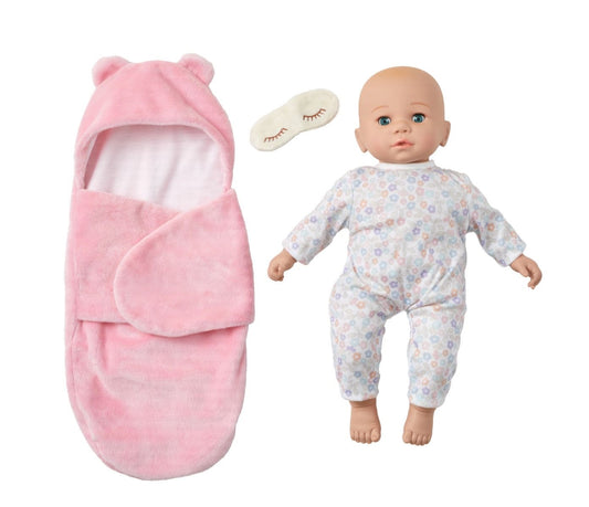 Sweet Smiles 14-Inch Baby Doll, Bear Sleep Sack