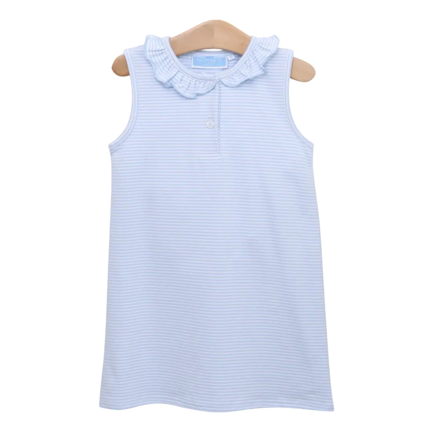 Nora Dress- Light Blue Stripe
