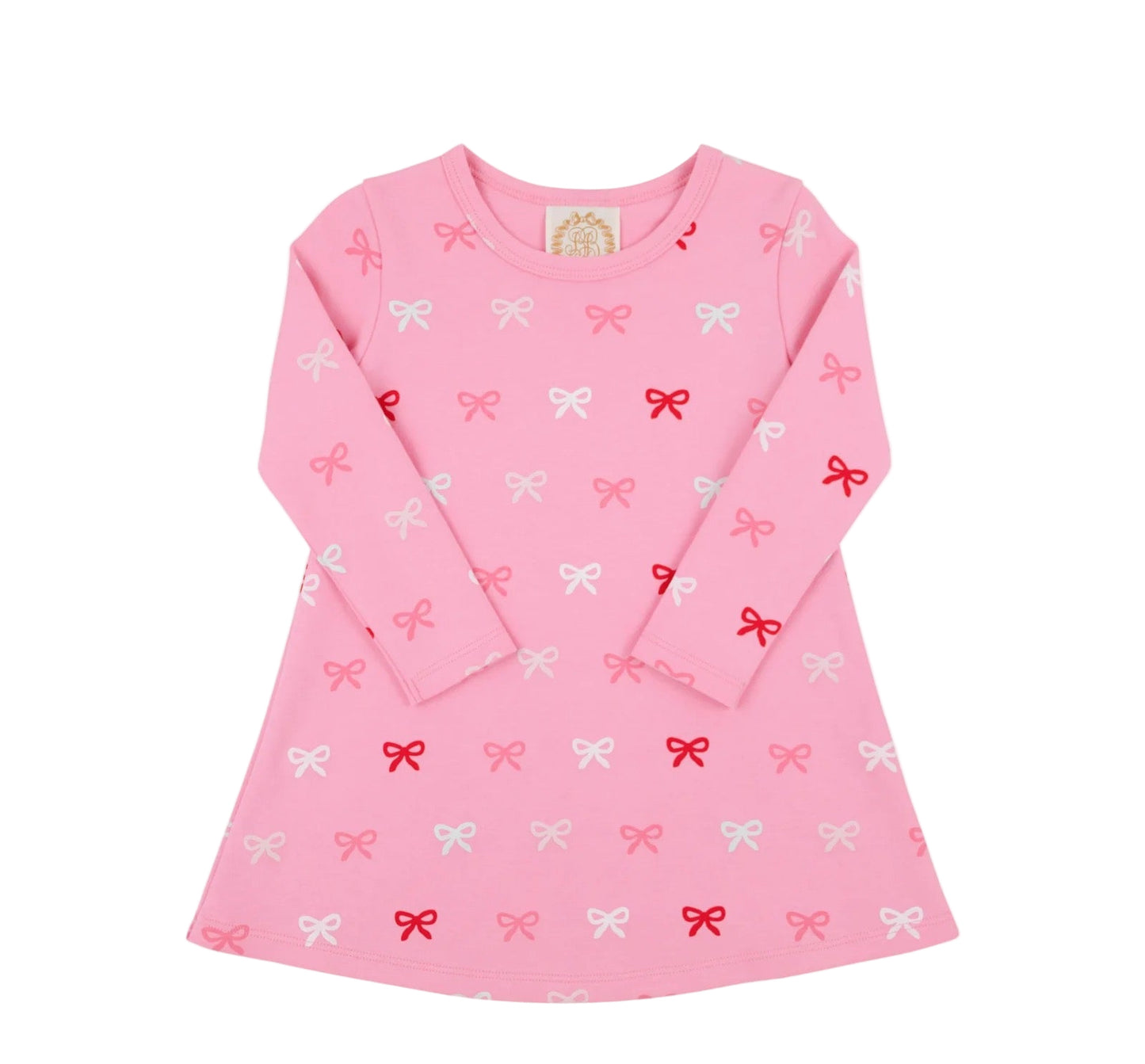 Long Sleeve Polly Play Dress Bitty Bows