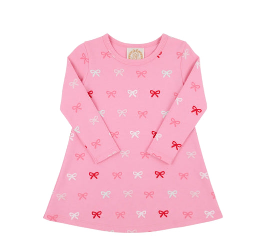 Long Sleeve Polly Play Dress Bitty Bows