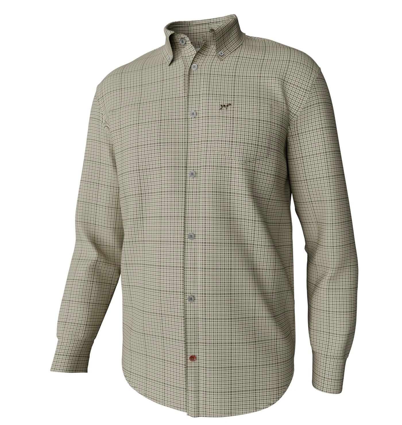 Youth Hadley Vintage Long Sleeve Button Down Harper Houndstooth - Cream