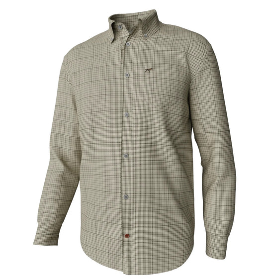 Youth Hadley Vintage Long Sleeve Button Down Harper Houndstooth - Cream