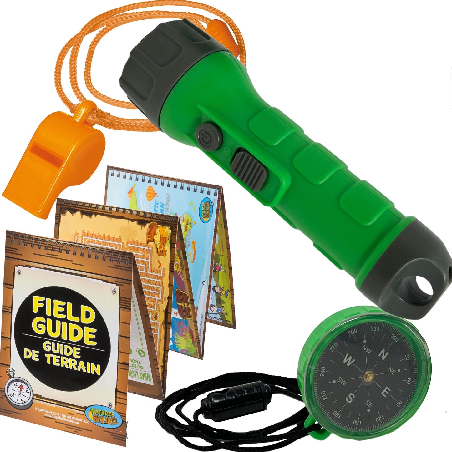 Outdoor Explorer Flashlight & Compass Kit