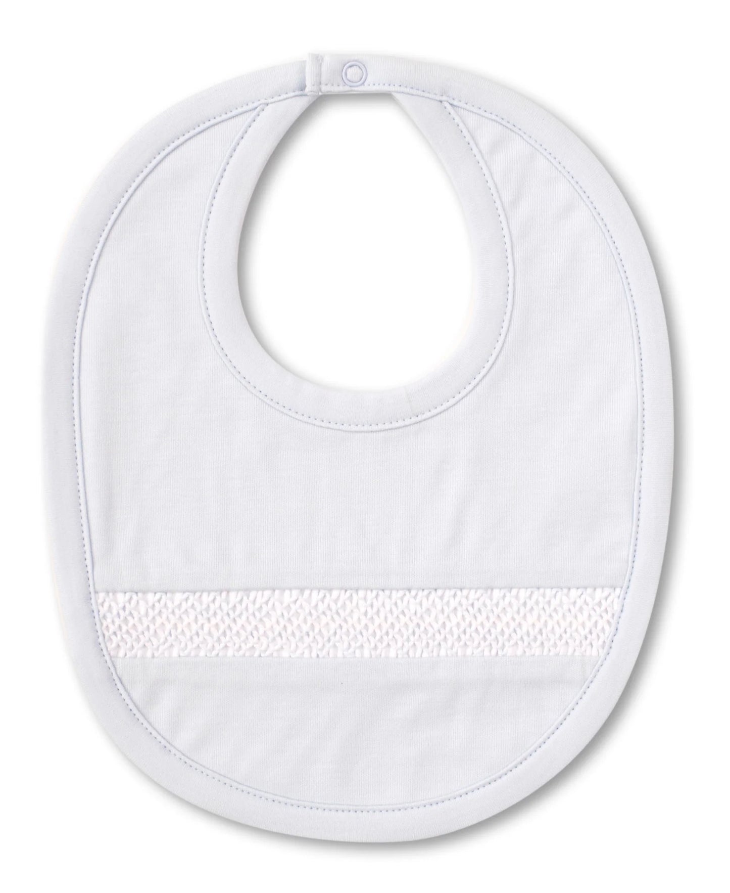 Hand Smocked CLB Charmed Blue Bib