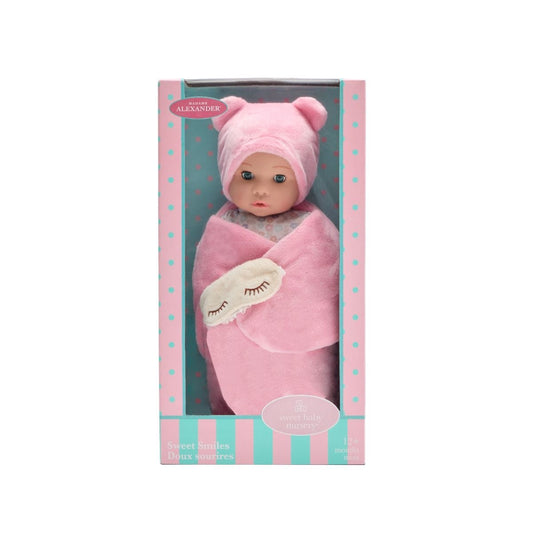 Sweet Smiles 14-Inch Baby Doll, Bear Sleep Sack