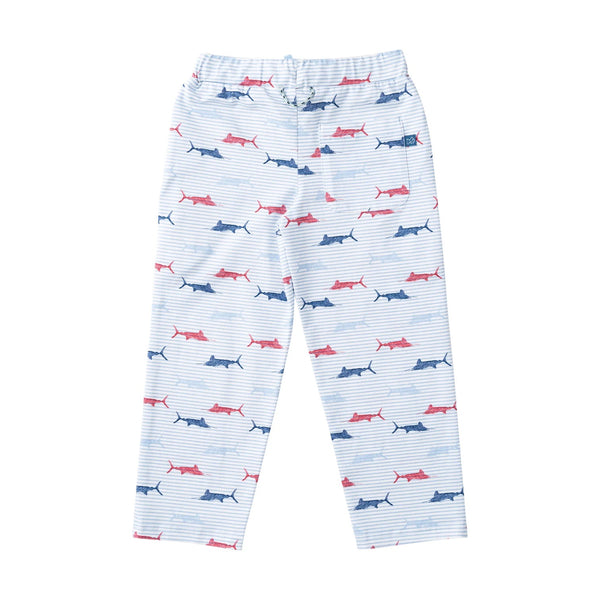 Kids Lounge Life Pant-Windsurfer Fish Print